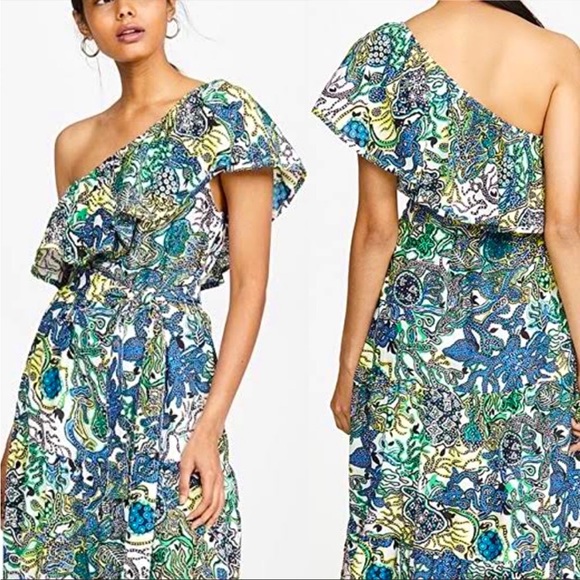 bhldn sophie linen fit & flare midi dress Floral Midi Fit & Flare Dress | Fit and Flare main image 1